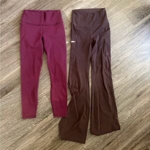 Fabletics XS leggings and flare leggings bundle